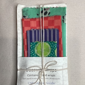 Natural Beeswax Food Wraps