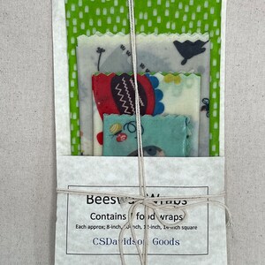 Natural Beeswax Food Wraps