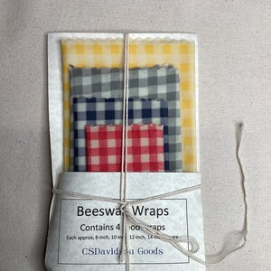 Natural Beeswax Food Wraps image 1