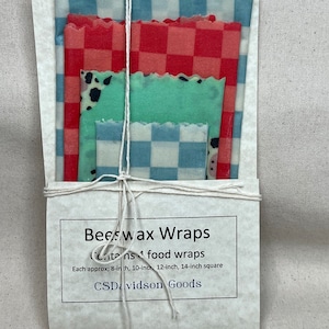 Natural Beeswax Food Wraps