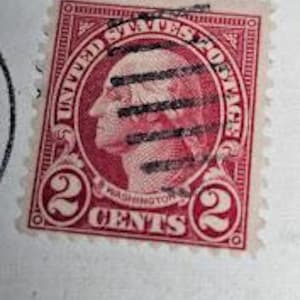 George Washington Red 2 cent stamp 1928
