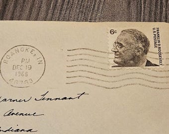 Timbres Franklin Roosevelt sur enveloppes des années 1970