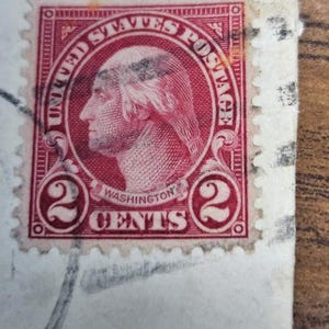 George Washington Red 2 cent stamp 1928