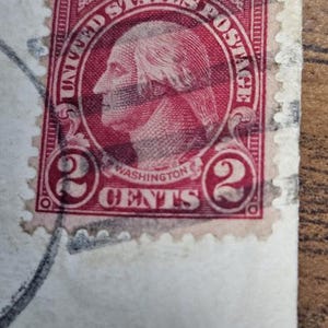George Washington Red 2 cent stamp 1928