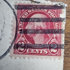 George Washington Red 2 cent stamp 1928