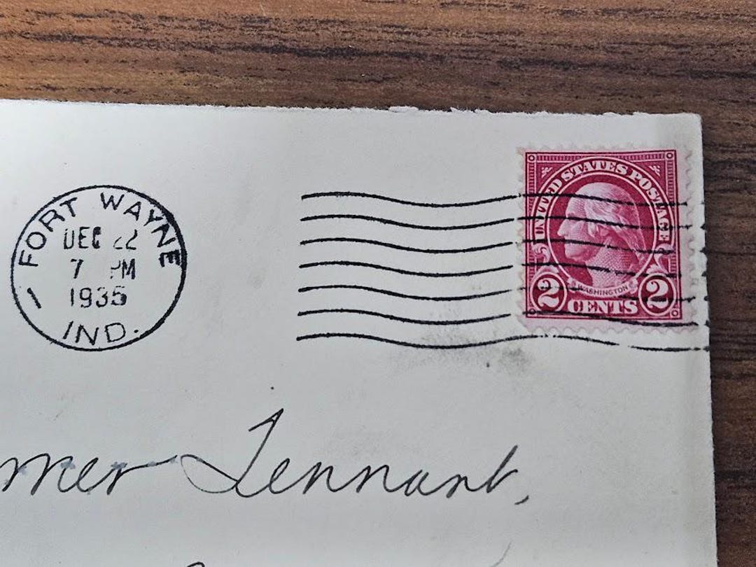 George Washington Red 2 Cent Stamp 1935 - Etsy