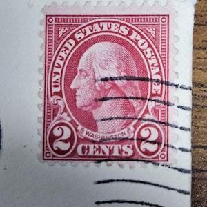 George Washington Red 2 cent stamp 1935