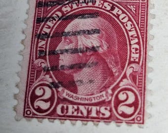 George Washington Red 2 cent stamp 1928