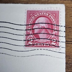 George Washington Red 2 cent stamp 1935