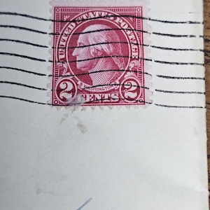 George Washington Red 2 cent stamp 1935