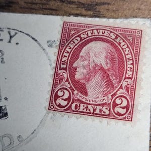 George Washington Red 2 cent stamp 1928