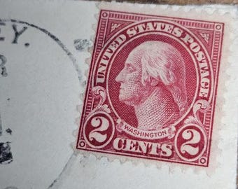 George Washington 2 Cent Red Postage Stamp, 1732-1799 Bicentennial