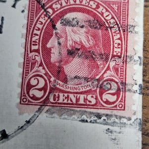 George Washington Red 2 cent stamp 1928