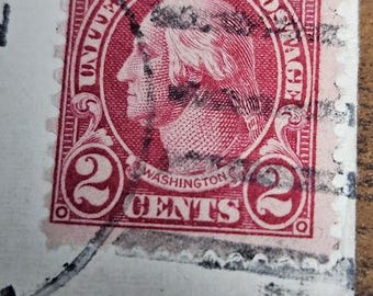 George Washington Red 2 cent stamp 1928