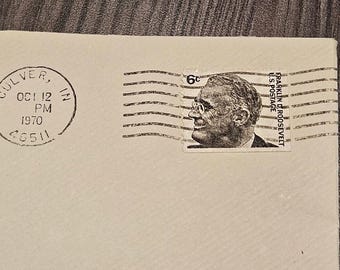 Timbres Franklin Roosevelt sur enveloppes des années 1970