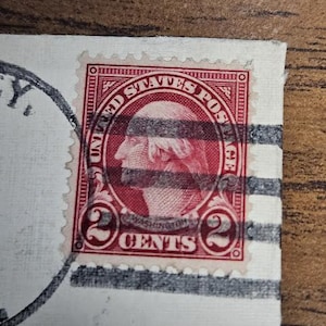 George Washington Red 2 cent stamp 1928