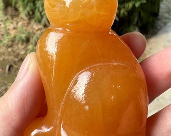 Natural stone crystal cat Hand-Carved Lucky Animals,Wonderful Crystal Carved Feng shui cat  Lucky ornaments Charms gifts Healing gifts DD415