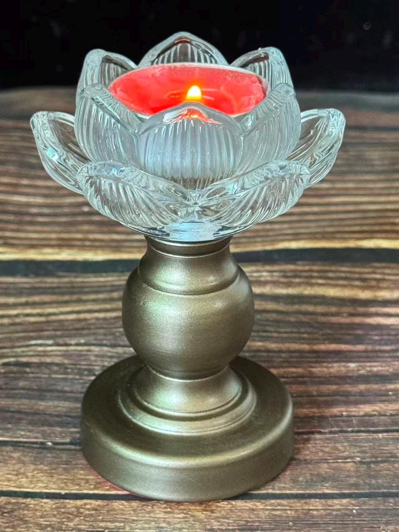 JOLI ANCIEN BOUGEOIR VERRE Ou CRISTAL Décor FLEURS De LYS Pas De Marque D Imgx2000 6076
