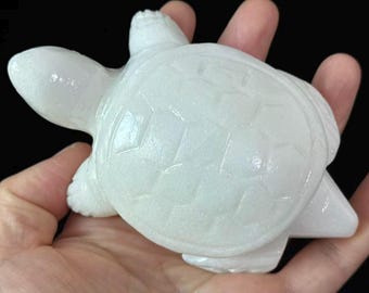 Natural white Jade tortoise Statues Feng Shui Home Decor ,Longevity and Wealth Turtle  Figurines Luck Success meditation healing gifts craft