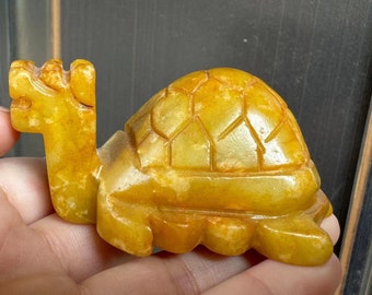 Natural Jade tortoise Statues  ,Feng Shui turtle Figurines animal Sculptures Collectibles  Luck and Success ornaments gift.