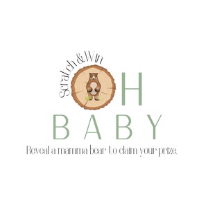 Baby Shower Game Scratch Off