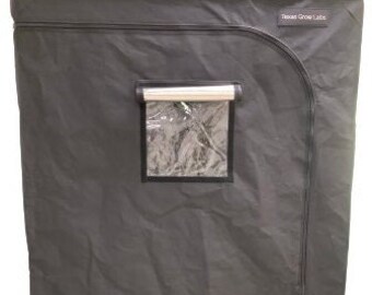 Texas Grow Labs Black 4x4 Grow Tent, 48"x48"x80" High Reflective Mylar with 16mm Poles, Observation Window and Floor Tray