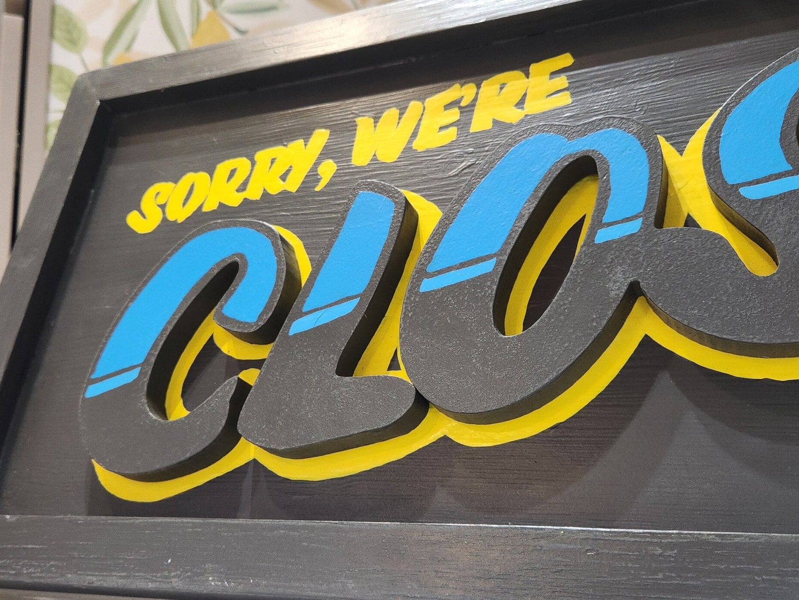 Handmade 'OPEN / CLOSED' Sign - for Business Window or Storefront - Etsy