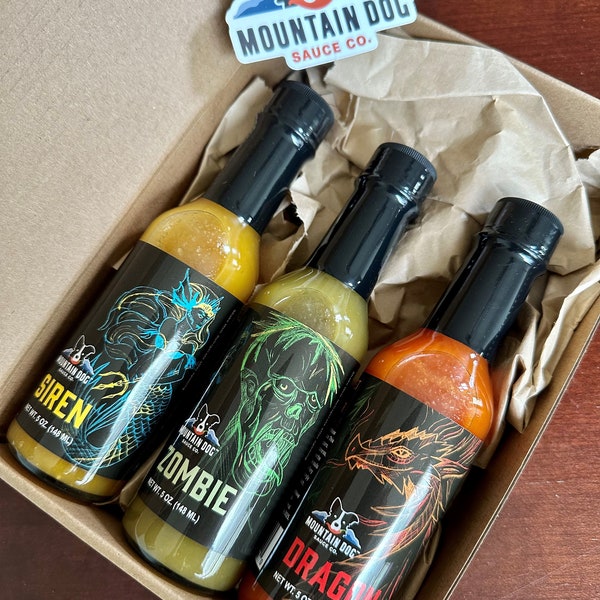 Mountain Dog Sauce Company - Hot Sauce Gift Pack (3 Bottles)