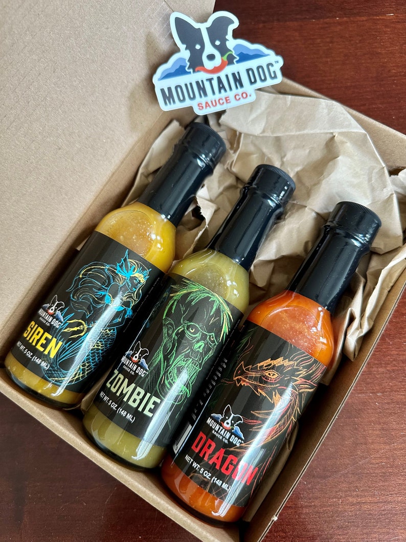 Mountain Dog Sauce Company Hot Sauce Dragon, Siren, Zombie image 5