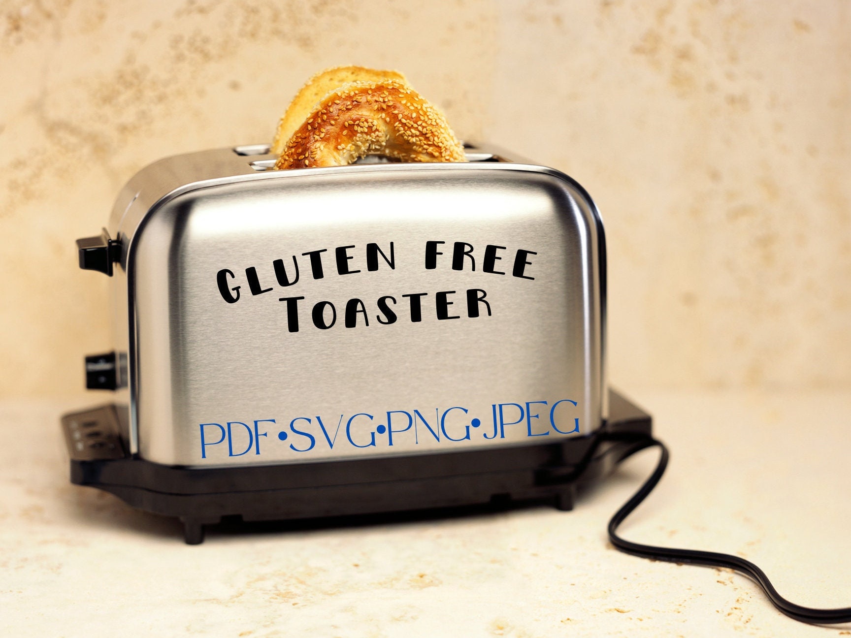 Gluten free toaster SVG