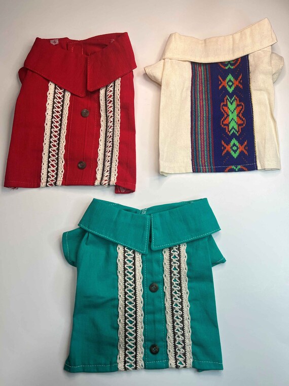 Dog Mexican Guayabera Size 4 Dog Guayabera Summer Shirt Etsy