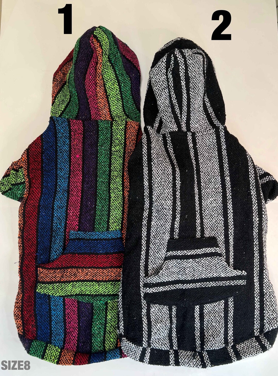 Baja Dog Poncho Size 8mexican Dog Hoodiemexican Poncho dog Etsy