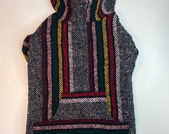 Baja Dog Poncho SIZE 6-Mexican Dog Hoodie-Mexican Poncho -Dog Sweater- Mexica Sweater