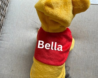 PERSONALIZED/Winnie the pooh dog sweater/Pet sweater pooh/Winnie Pooh Hoodie