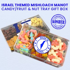 Israel Theme Kosher Purim Gift Basket, Love Israel Mishloach Manot Gift, Happy Purim Shalach Manos Gift, Dry fruit Gift box