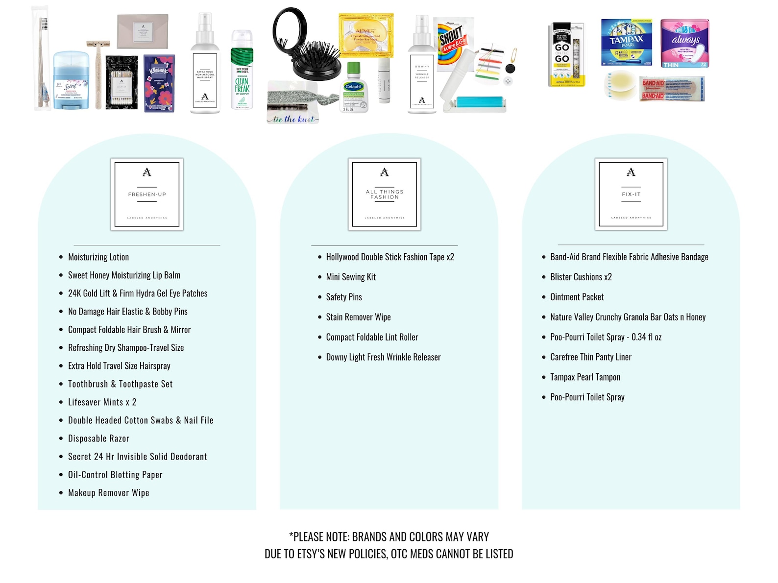 Deluxe Personalized Bridal Emergency Kit, Bridal Emergency Kit ...