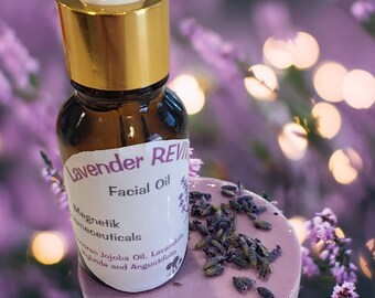 Lavender facial Oil AND Soap Combo, 1oz, Arizona Organic Jojoba facial oil Brazilian Glow, Lavender Revive, Rose Bright