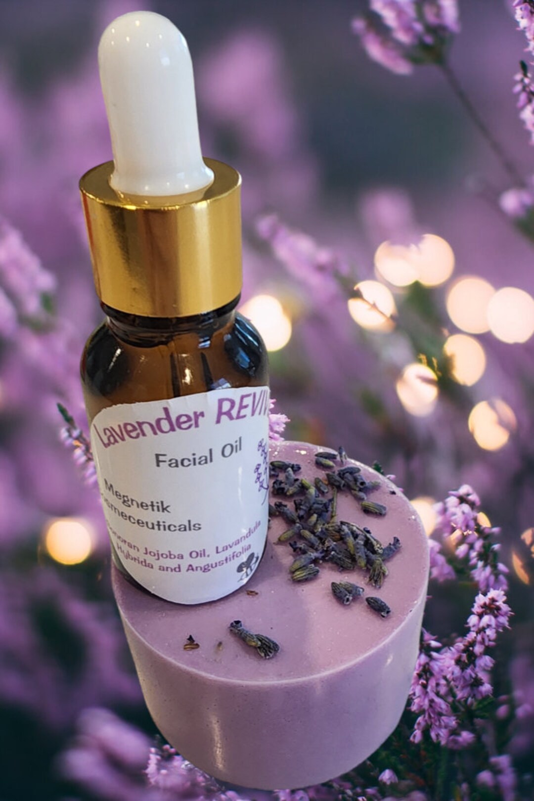 Lavender Facial Oil AND Soap Combo, 1/2oz, Therapeutic Oils, LAVENDER