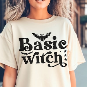 Basic Witch Shirt, Halloween Shirt, Funny Halloween Shirt, Halloween Date Shirt, Halloween Party Tee, Trick-or-treat Shirt, Witchy Clothing