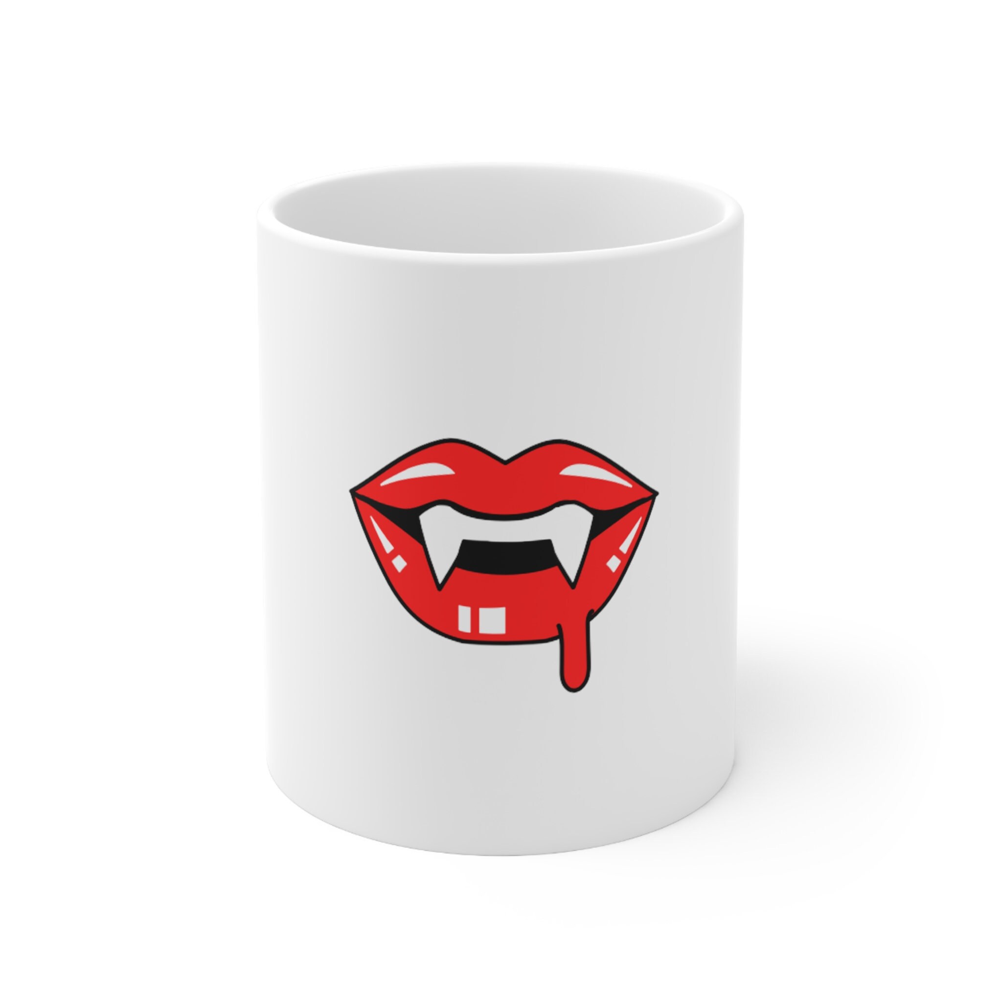 Red Vamp Lips Mug, 11oz