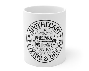Apothecary Elixirs &Brews Mug, 11oz