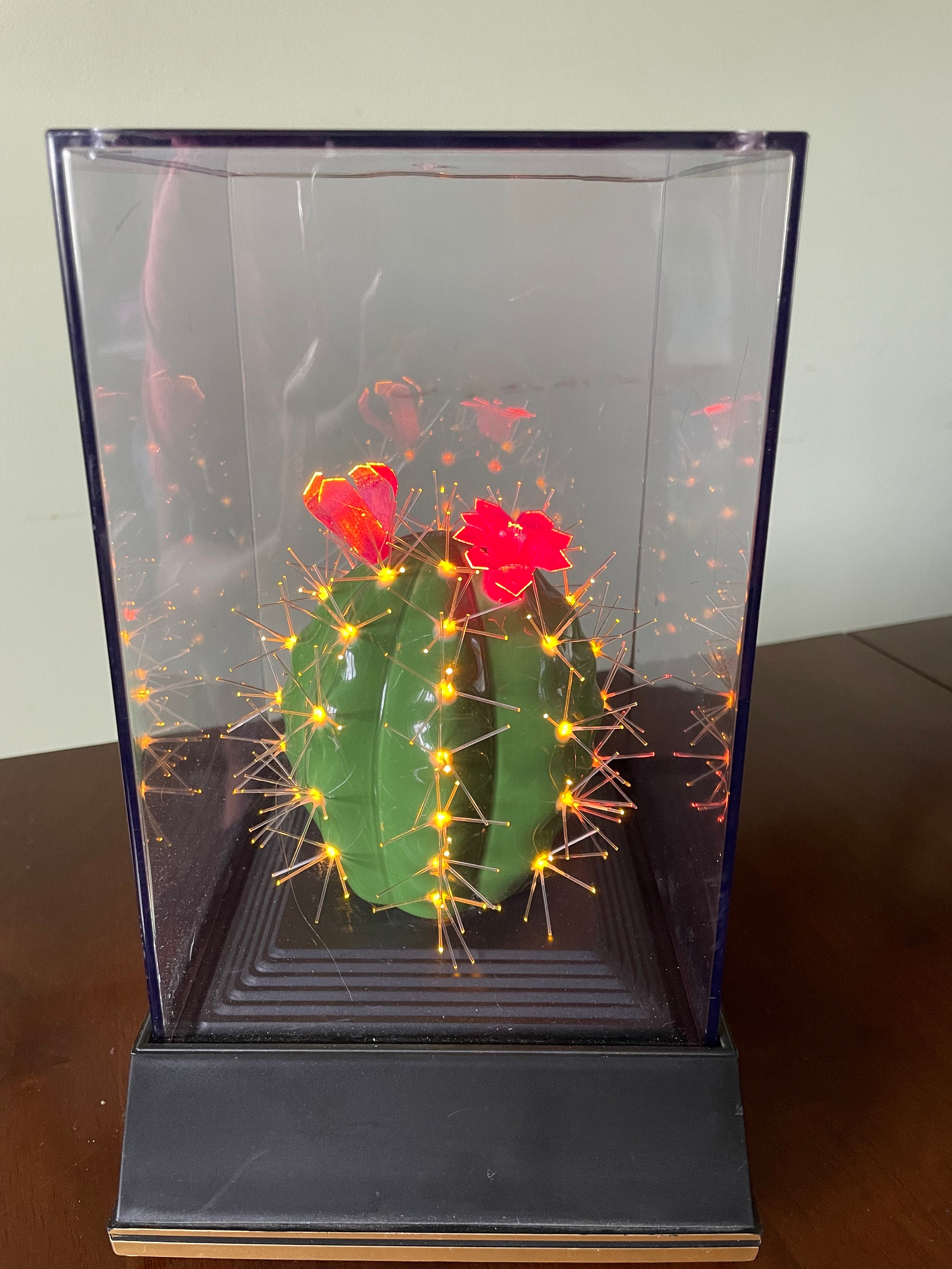 Vintage 1988 Fiber Optic Cactus Light Etsy Australia