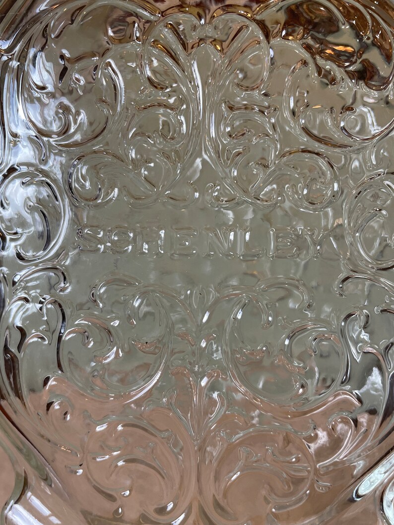 Vintage Clear Glass Schenley Decanter Etsy