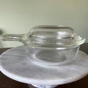 Vintage Pyrex Clear Glass Bowl with Lid - 601-C