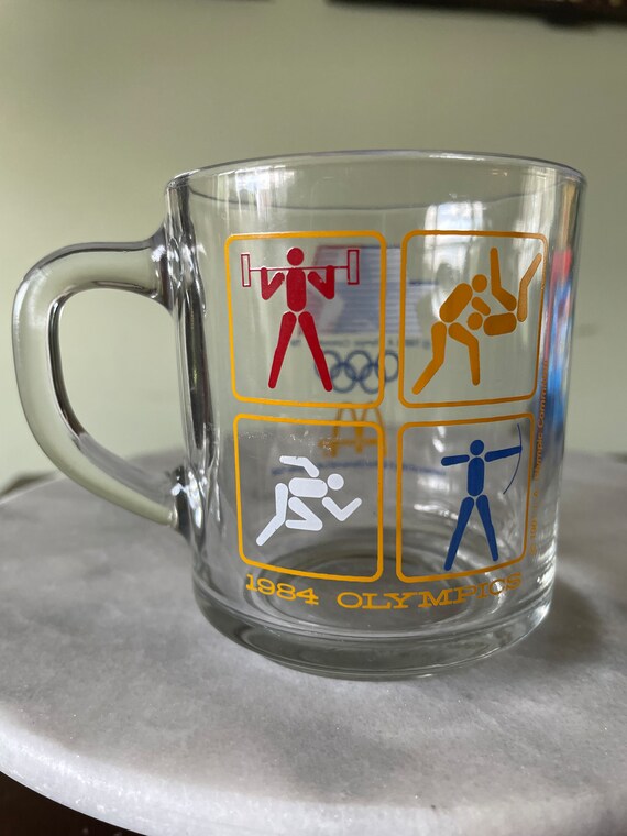 Vintage McDonald's 1984 Olympics Glass Mug