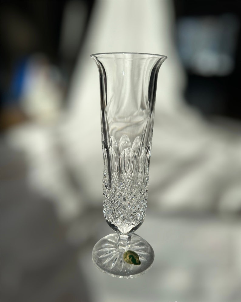 Waterford Lead Crystal Vase Single Stem Colleen 1986 Etsy
