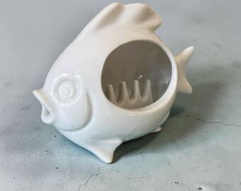 Vintage Otagiri Fish Ashtray Tobacciana Smoking Blow Fish