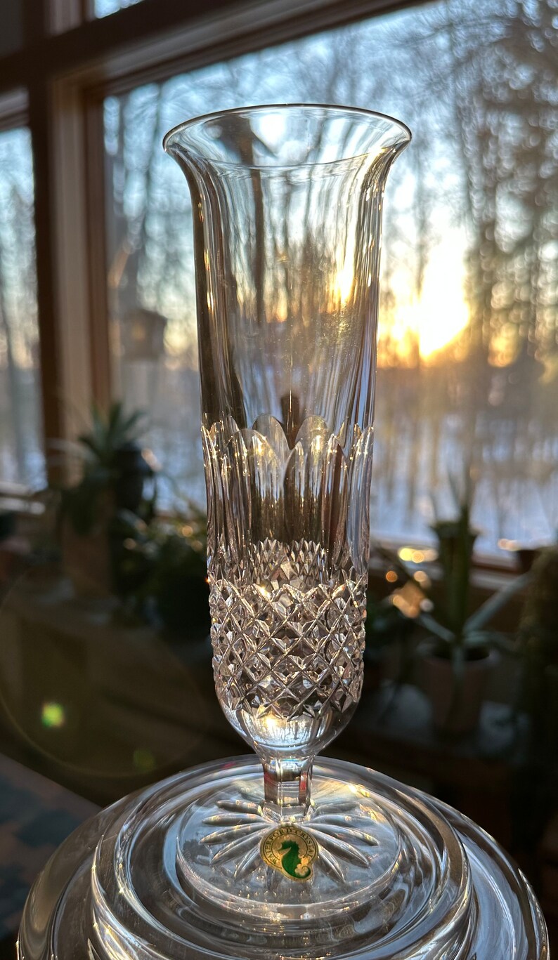 Waterford Lead Crystal Vase Single Stem Colleen 1986 Etsy