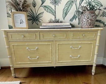 Thomasville Allegro Faux Bamboo 7 Drawer Dresser •Local Pick Up Only