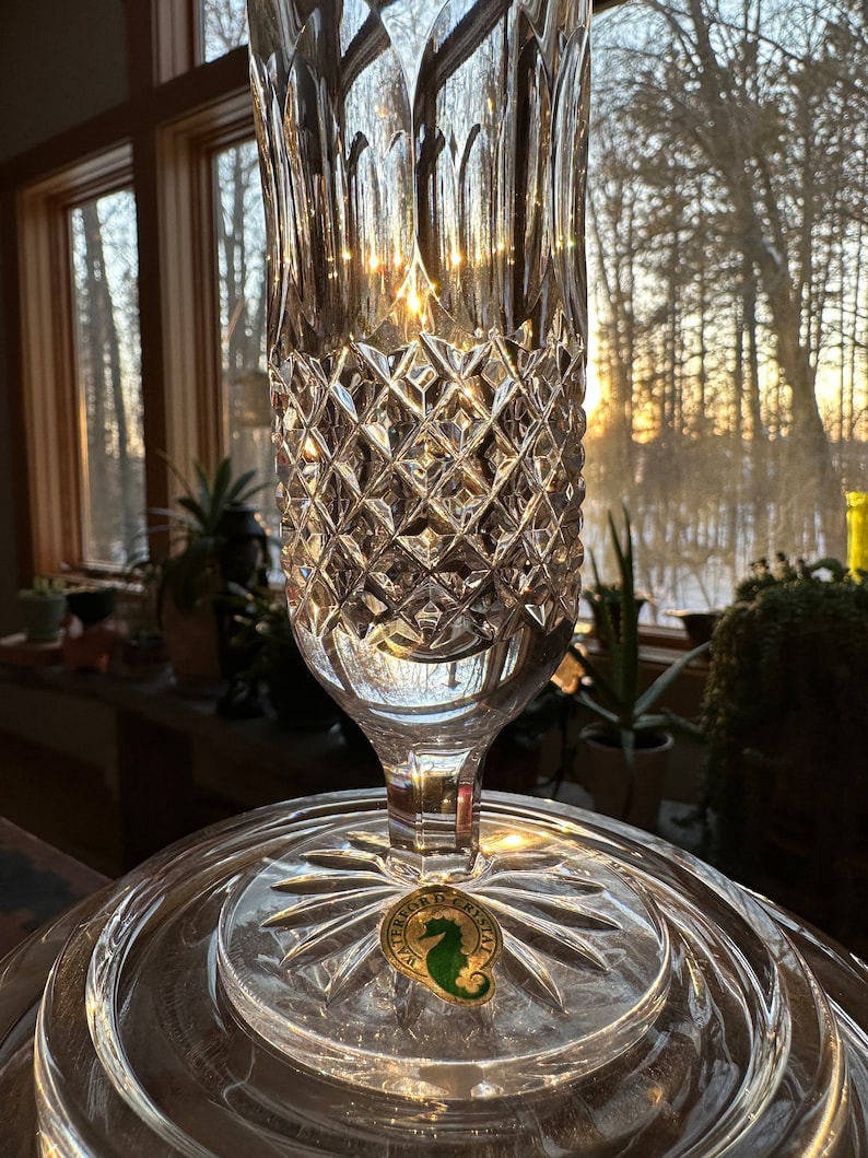 Waterford Lead Crystal Vase Single Stem Colleen 1986 Etsy